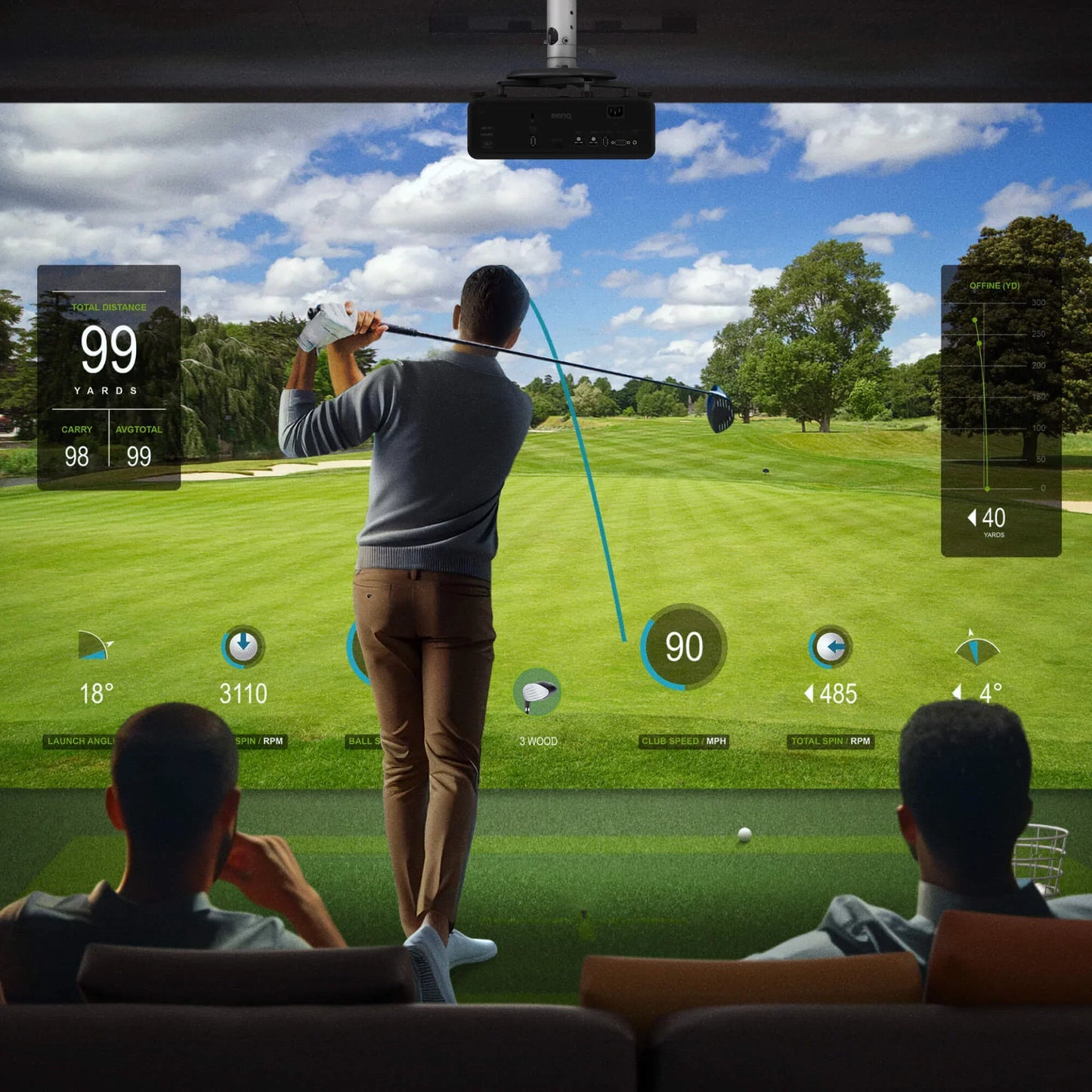 BenQ AK700ST 4K Golf Simulator Projector