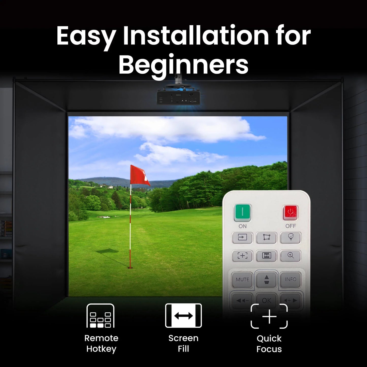 BenQ AH500ST Golf Simulator Projector
