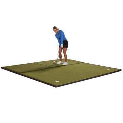 Fiberbuilt Combo Golf Mat & Putting Green - Center Hitting