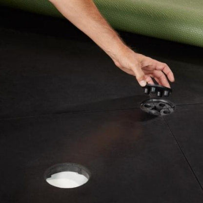 Fiberbuilt Combo Golf Mat & Putting Green - Center Hitting