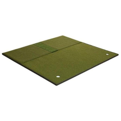 Fiberbuilt Combo Golf Mat & Putting Green - Center Hitting
