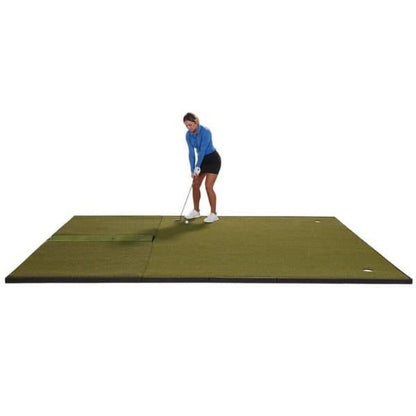 Fiberbuilt Combo Golf Mat & Putting Green - Center Hitting