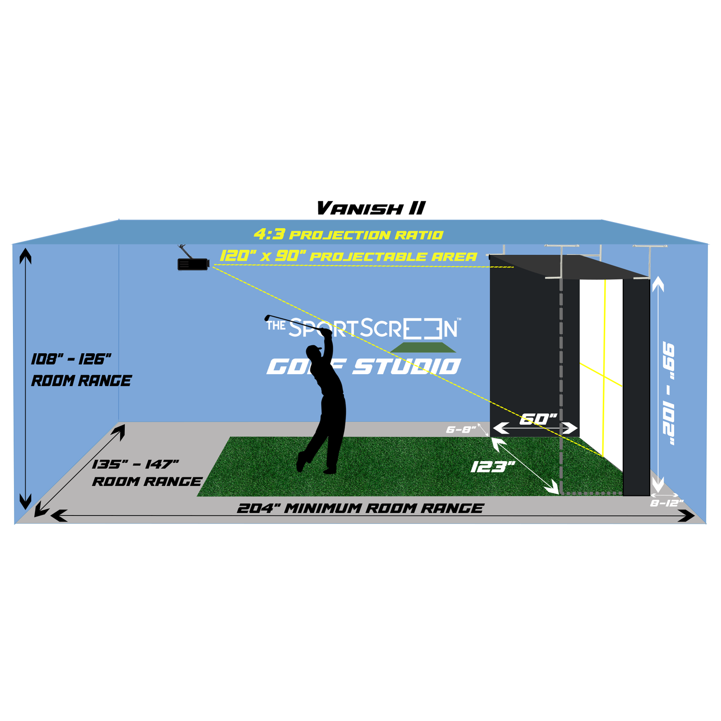 SportScreen Vanish Retractable Golf Enclosure