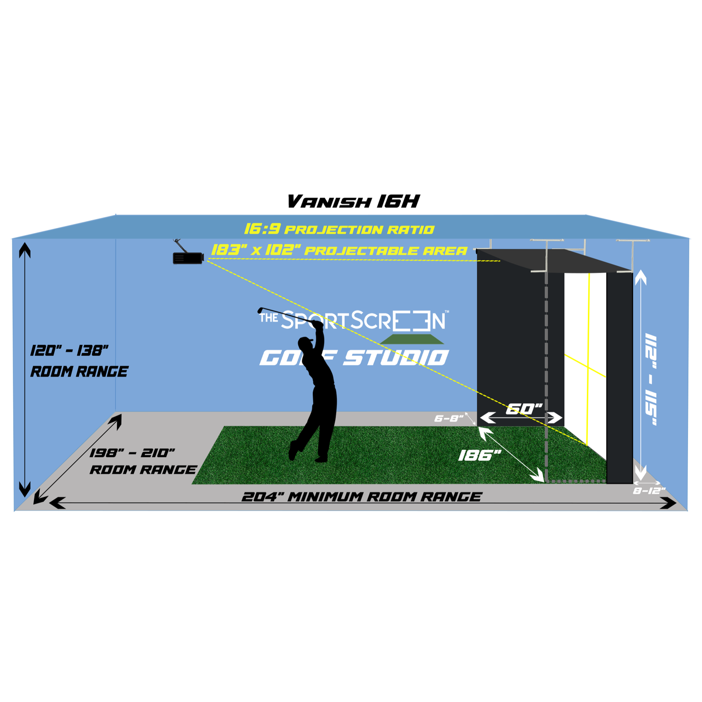 SportScreen Vanish Retractable Golf Enclosure